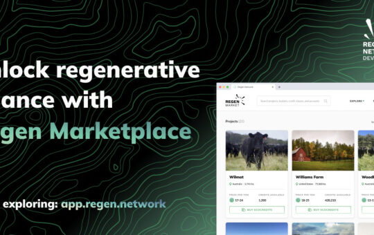 Carbon Offsetting for Blockchains & Beyond: Regen Network Launches Carbon Marketplace