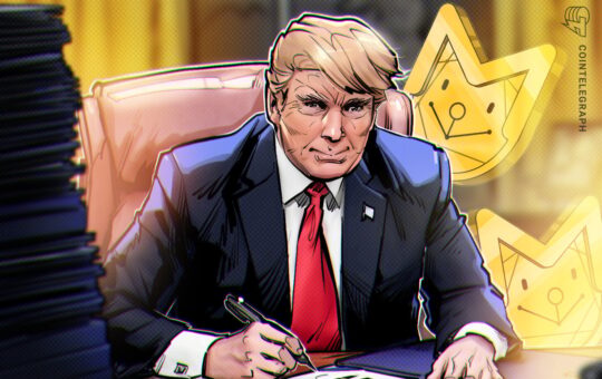 Trump’s use of presidential seal at memecoin event raises legal questions